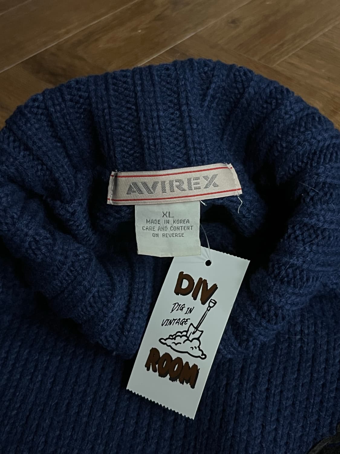 Avirex 아비렉스 배색 폴라 니트 상품이미지5