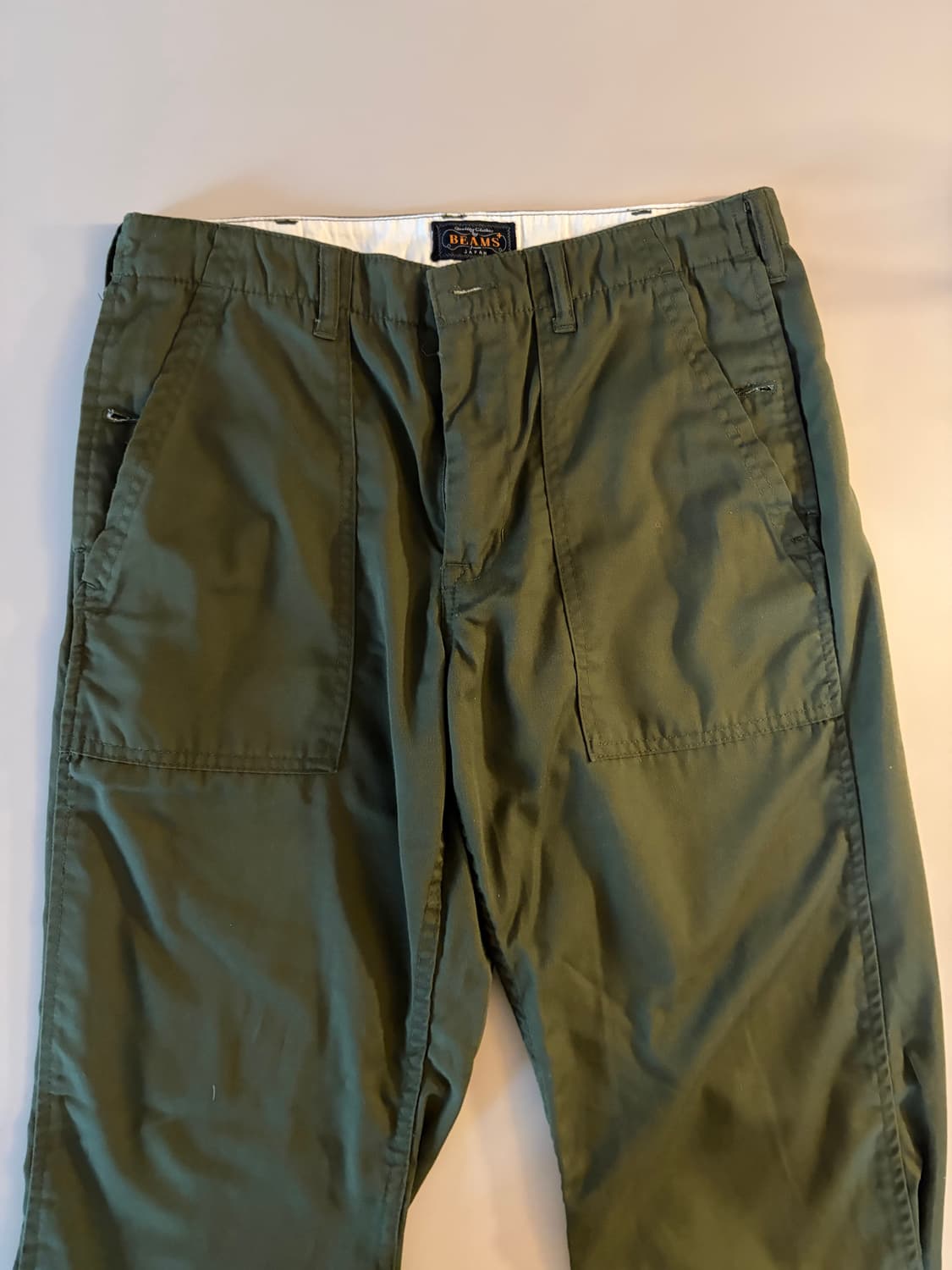 beams plus cotton pants (olive) 상품이미지3