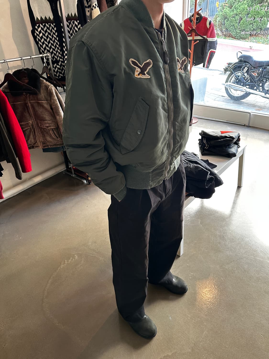 Us air force 세이지그린 ma1 상품이미지3