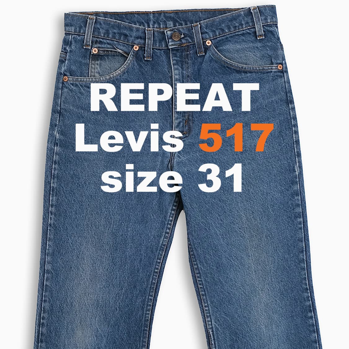 리바이스 517 오렌지탭 진청 80s USA 31인치 OR5173281 상품이미지1