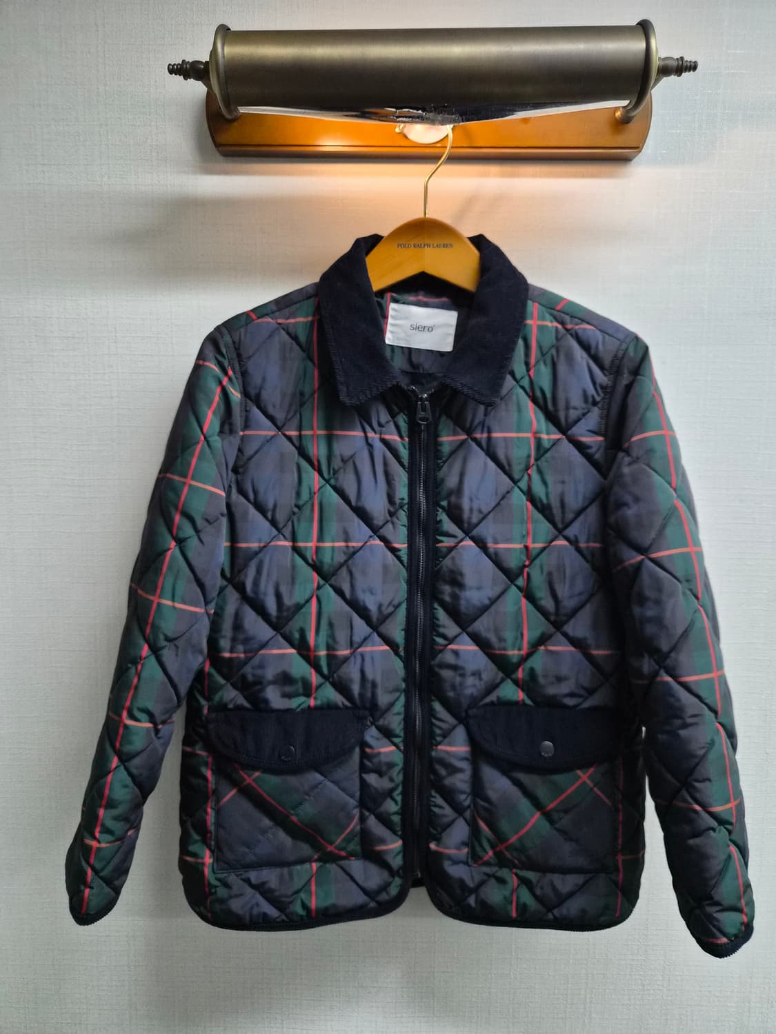 우먼 M) siero 시에로 타탄체크 퀼팅자켓 팝니다 상품이미지1