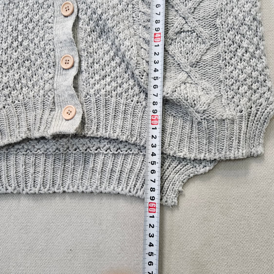 실측확인 빈티지 여성 케이블 니트 가디건 0407Y 상품이미지5