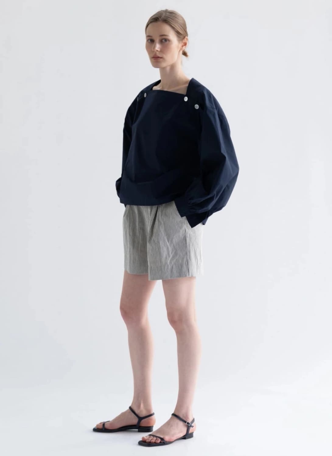 문달 스트라이프 쇼츠 상품이미지2