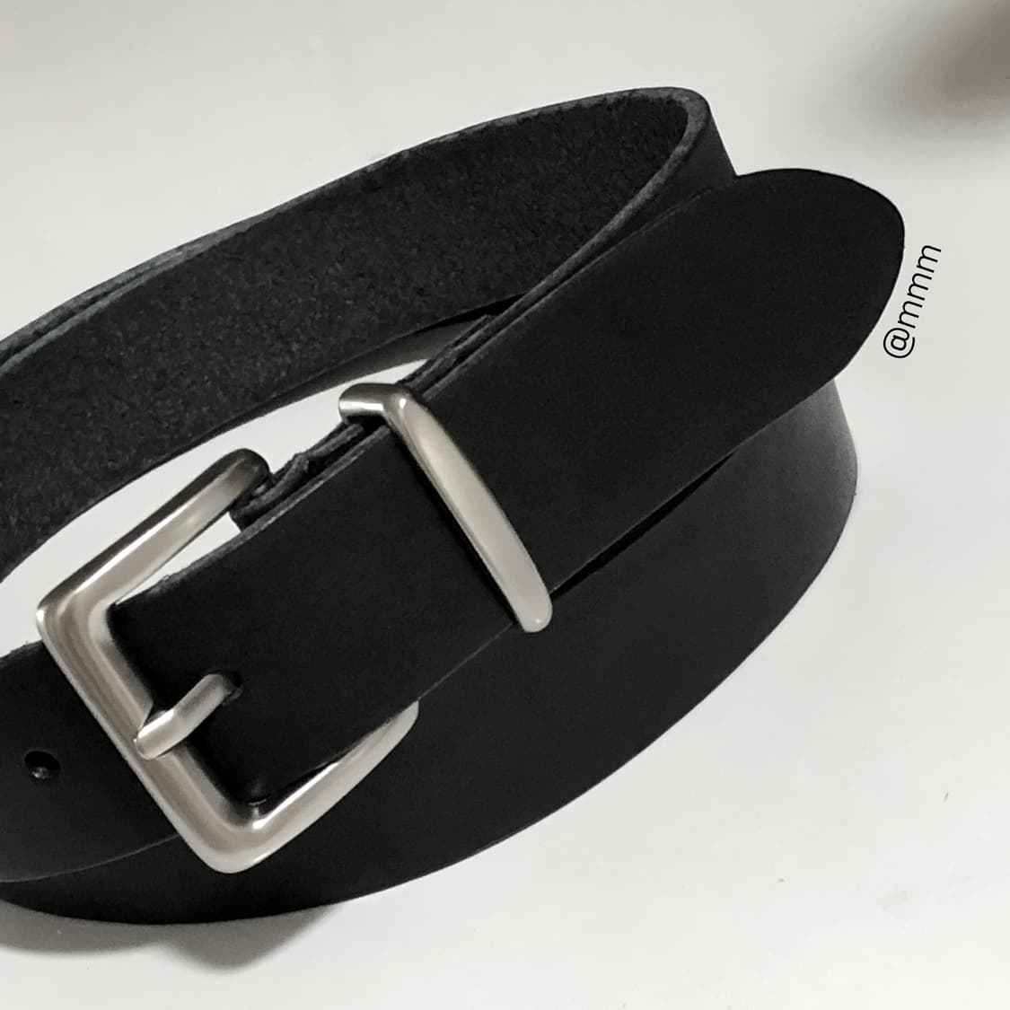 [Unisex] 실버링 가죽 벨트 상품이미지7