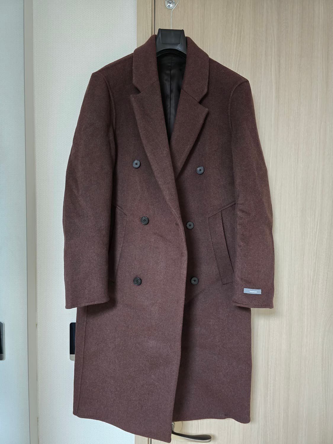 TNGT 캐시미어 혼방 남성 브라운 코트 95 상품이미지2