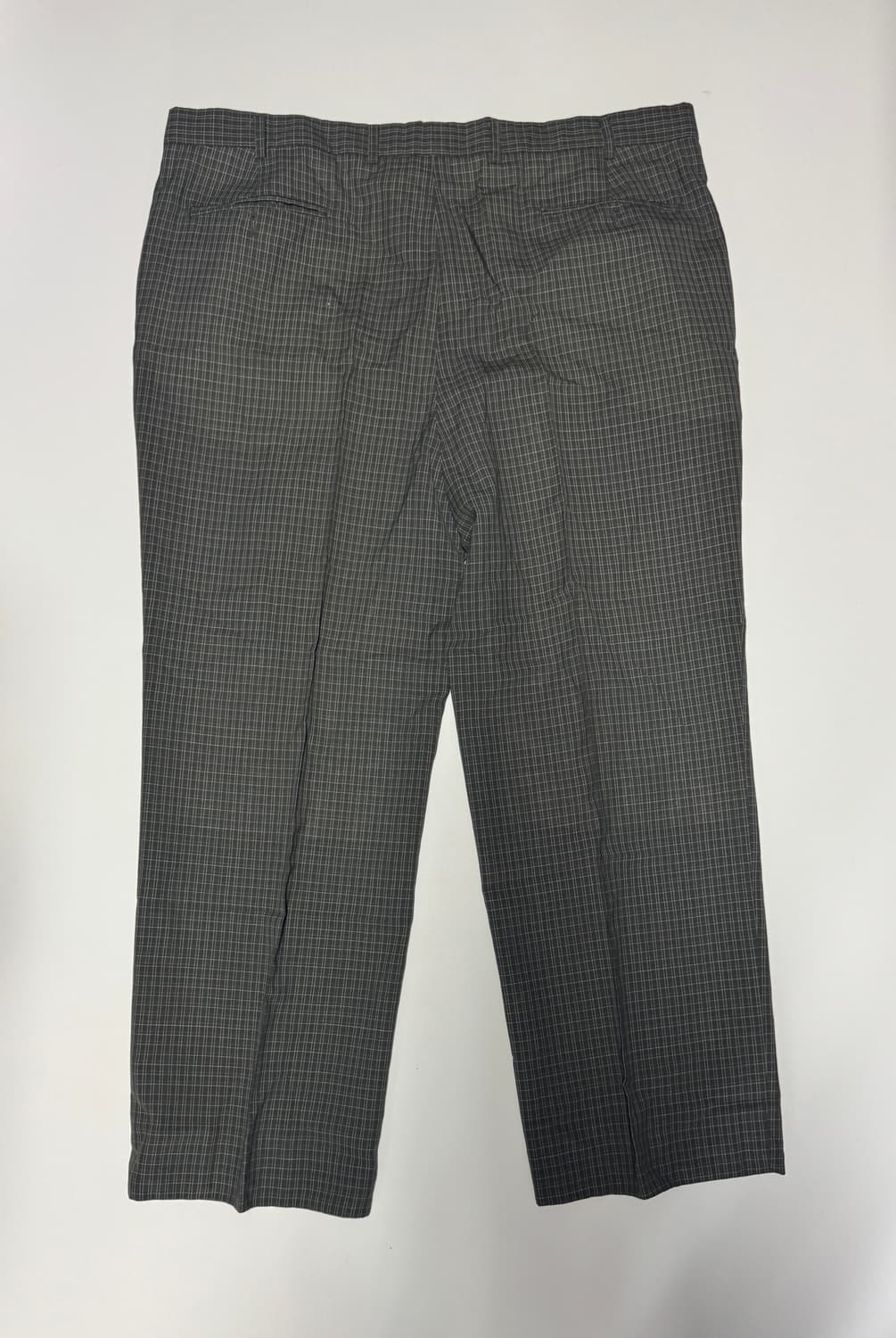 입생로랑 뿌르 옴므 YSL 체크 슬랙스 팬츠 카키 40인치 상품이미지2