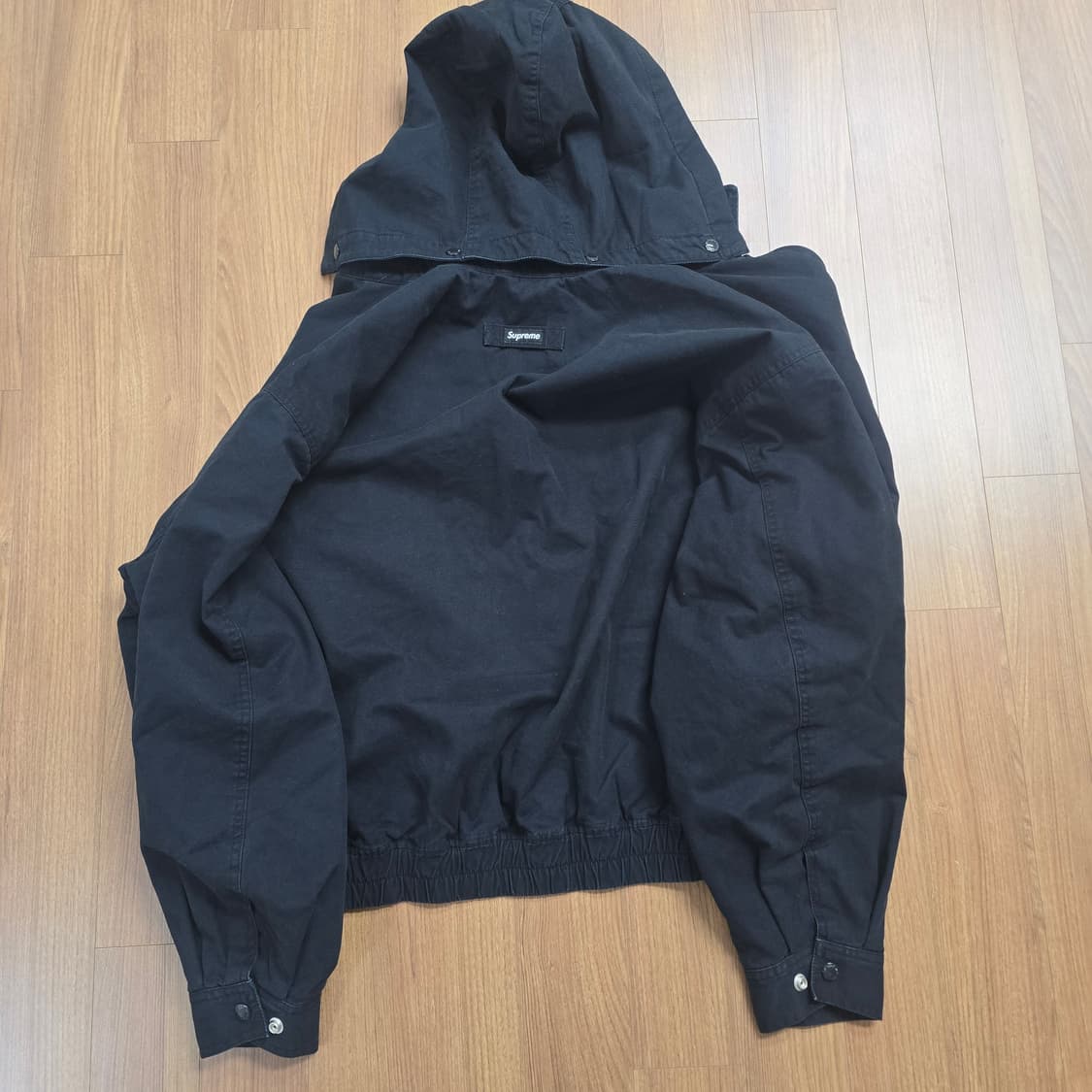 (L) 슈프림 유틸리티 레더 칼라 자켓 블랙 상품이미지6