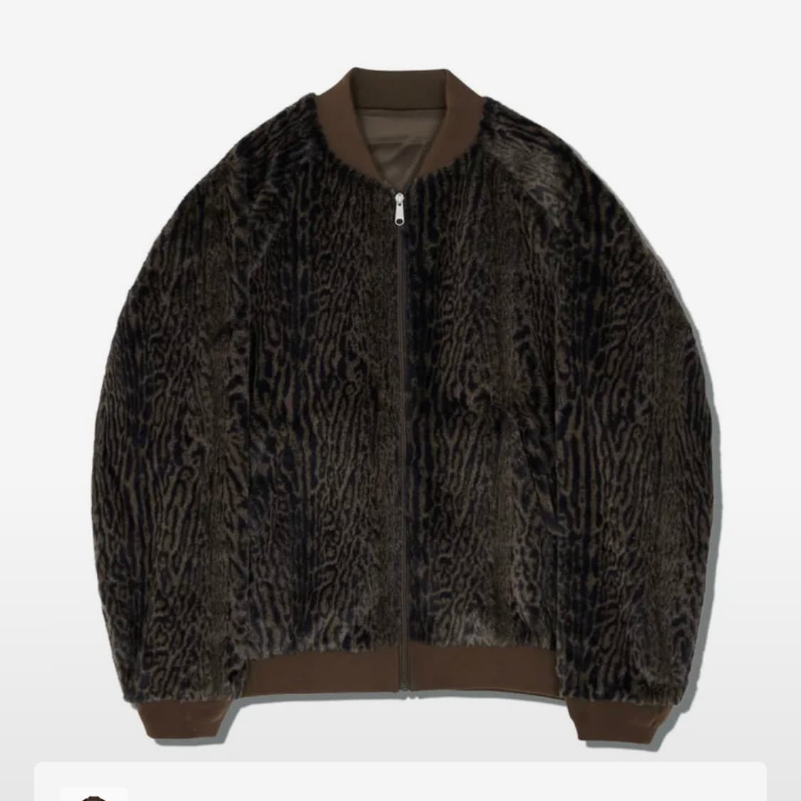 비슬로우 리버시블 퍼 점퍼 브라운 상품이미지1