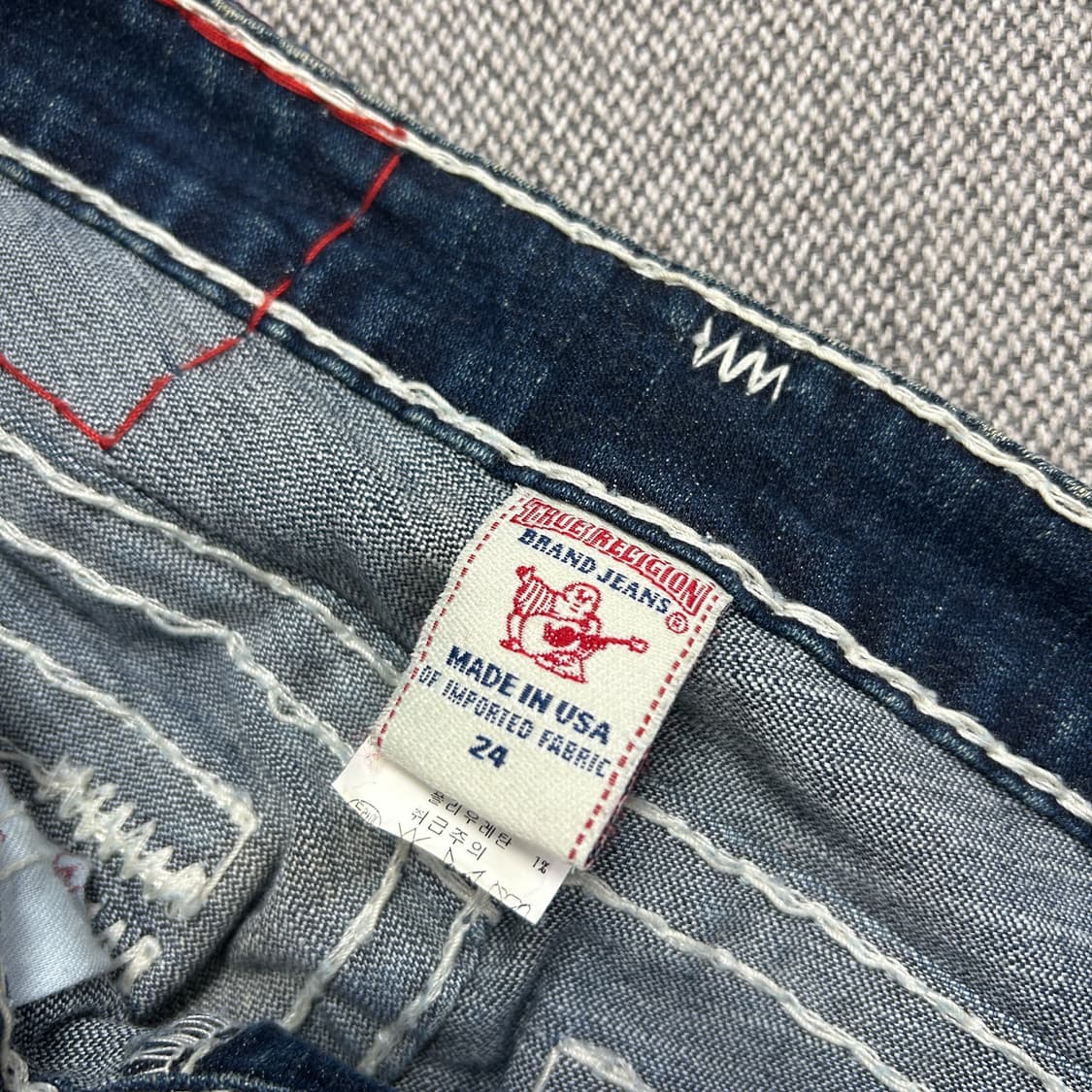 트루릴리전 빌리 슈퍼티 스티치 데님팬츠(24) 상품이미지4