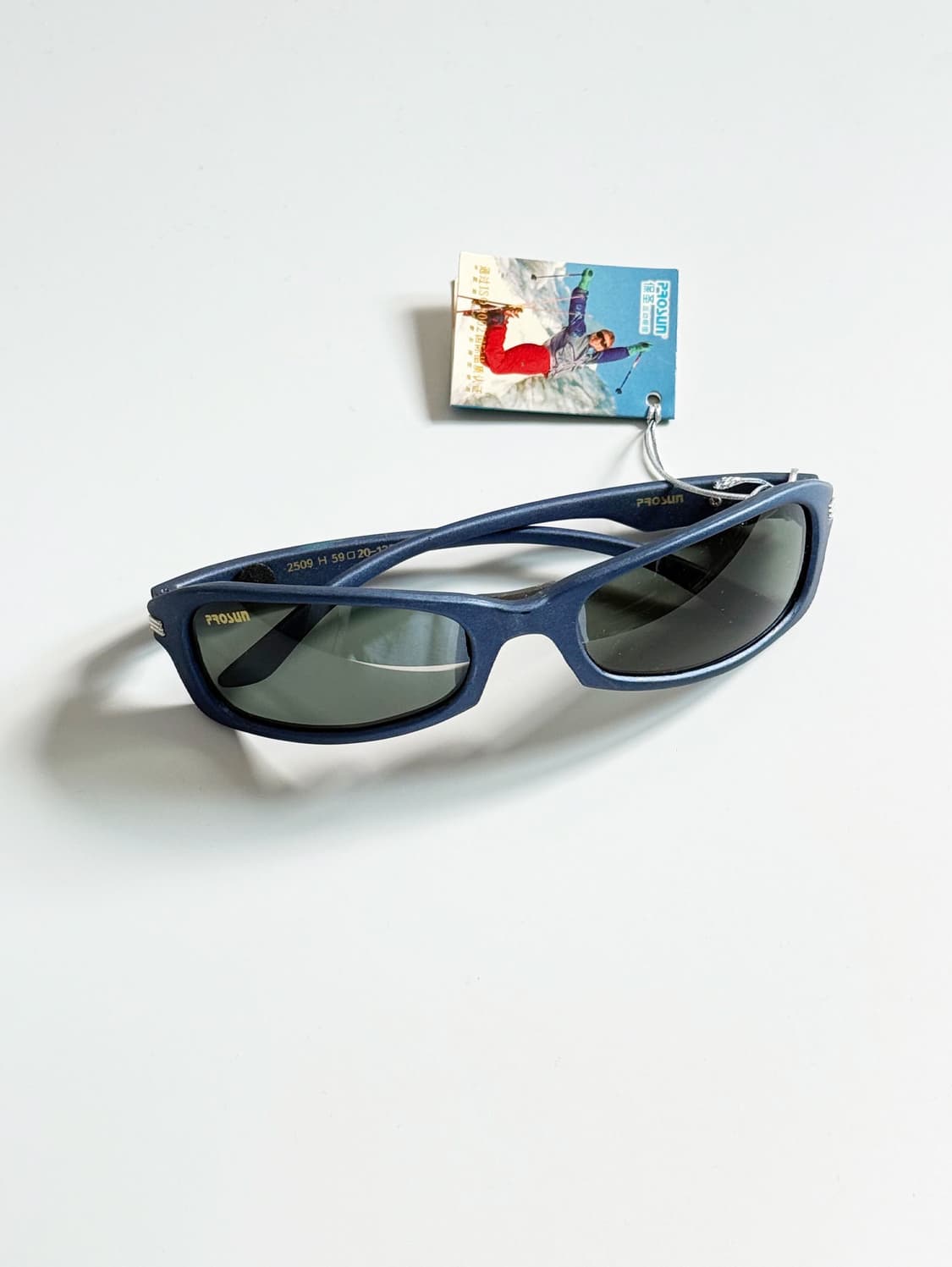 90s PROSUN 볼드 맷네이비 스퀘어 빈티지 선글라스 상품이미지1