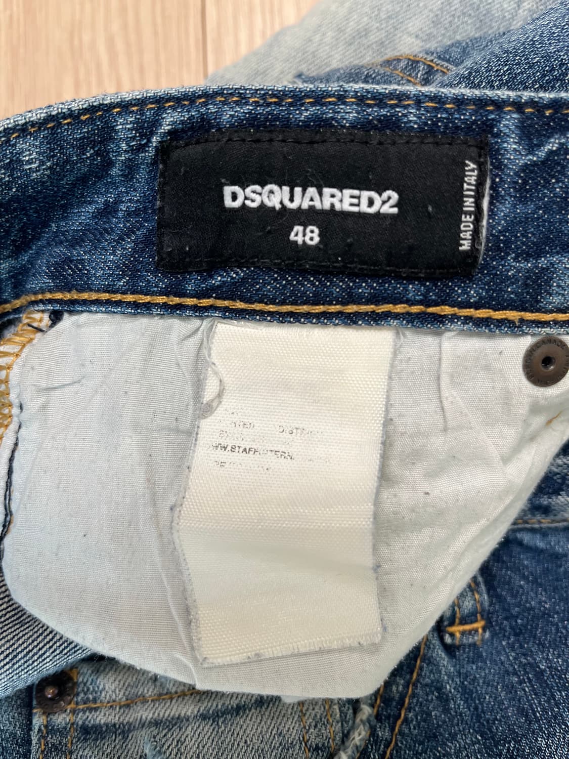 디스퀘어드2 패치 데미지 청바지 48(33~34인치) 정품 상품이미지7