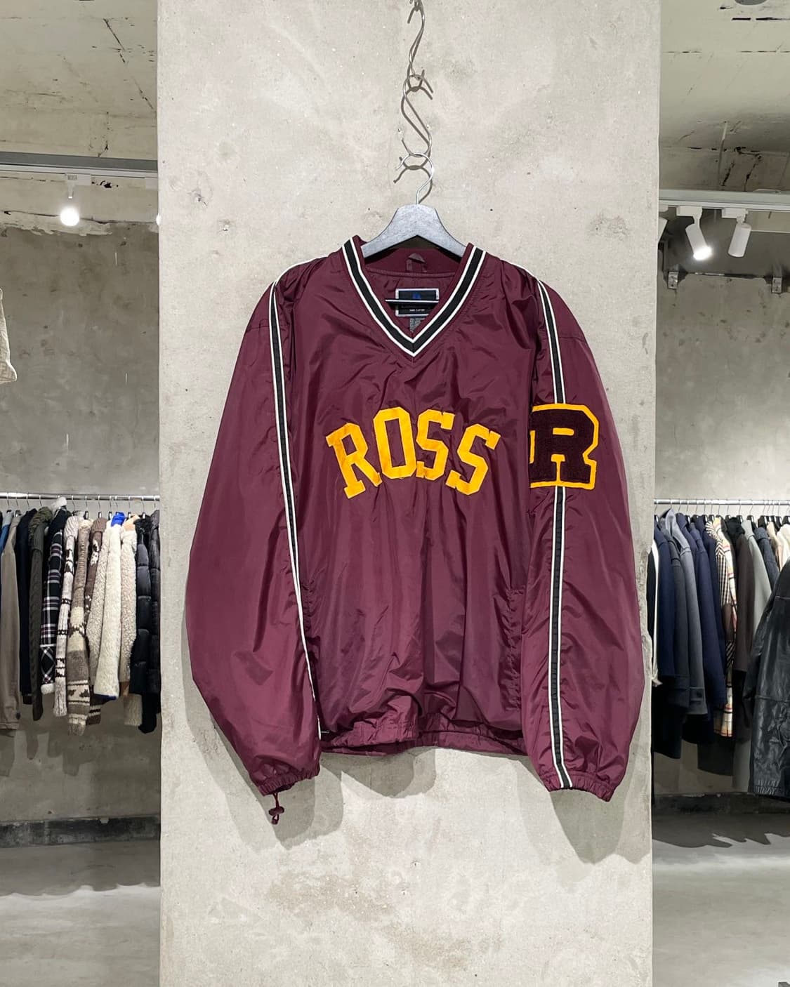 할로웨이 버건디 ROSS 존슨 V넥 웜업 상품이미지1