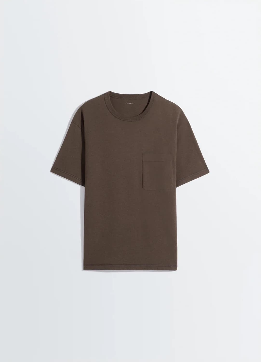 [S,M,L,XL]르메르 26ss 스티치 박시 티셔츠/Ristretto 상품이미지3