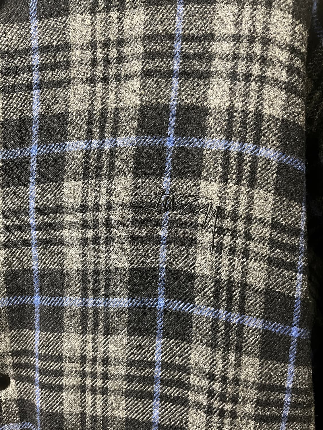 00s 올드 스투시 울 체크 자켓 상품이미지2