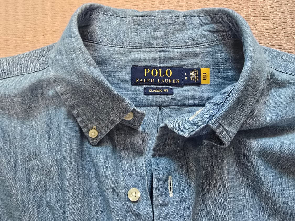 폴로 랄프로렌 클래식 핏 데님 셔츠 L 상품이미지1