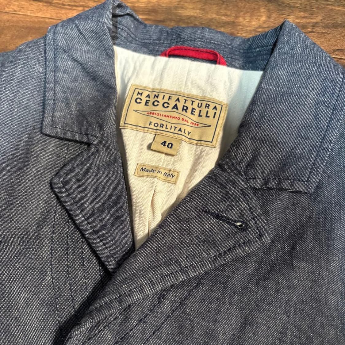 [40] 마니팟츄라 체커렐리 컨츄리 자켓 필슨 Italy 인디고 상품이미지2