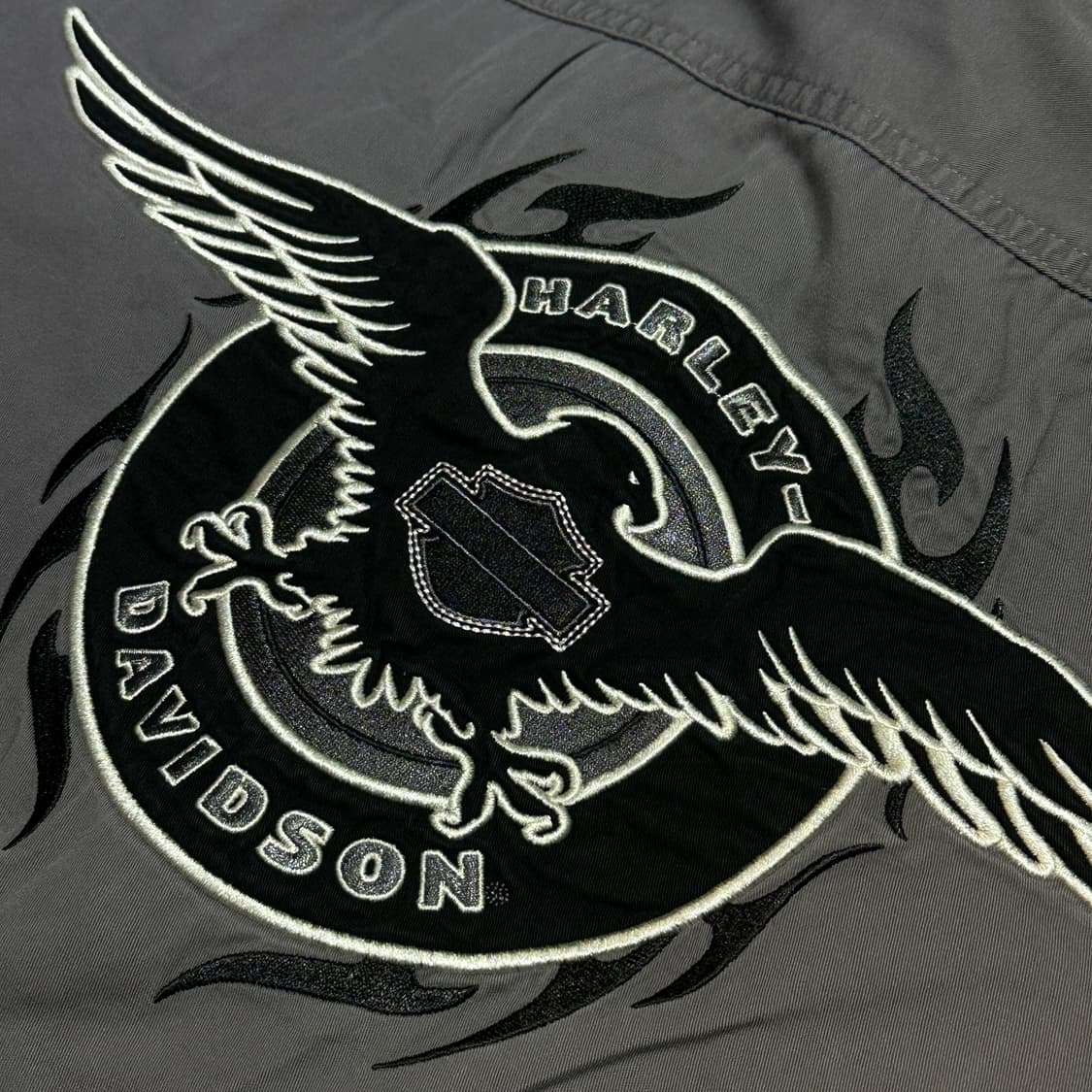 [HARLEY DAVIDSON] 투라인 빈티지 패치워크 배색 반팔셔츠 상품이미지5