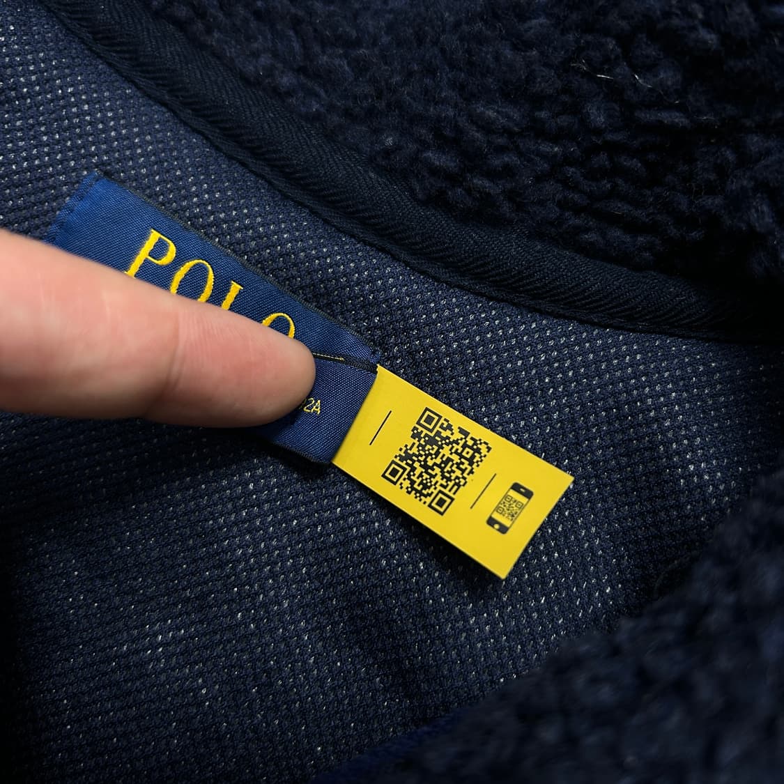 폴로 시그니처 쉐르파 후리스 자켓(S) 상품이미지3