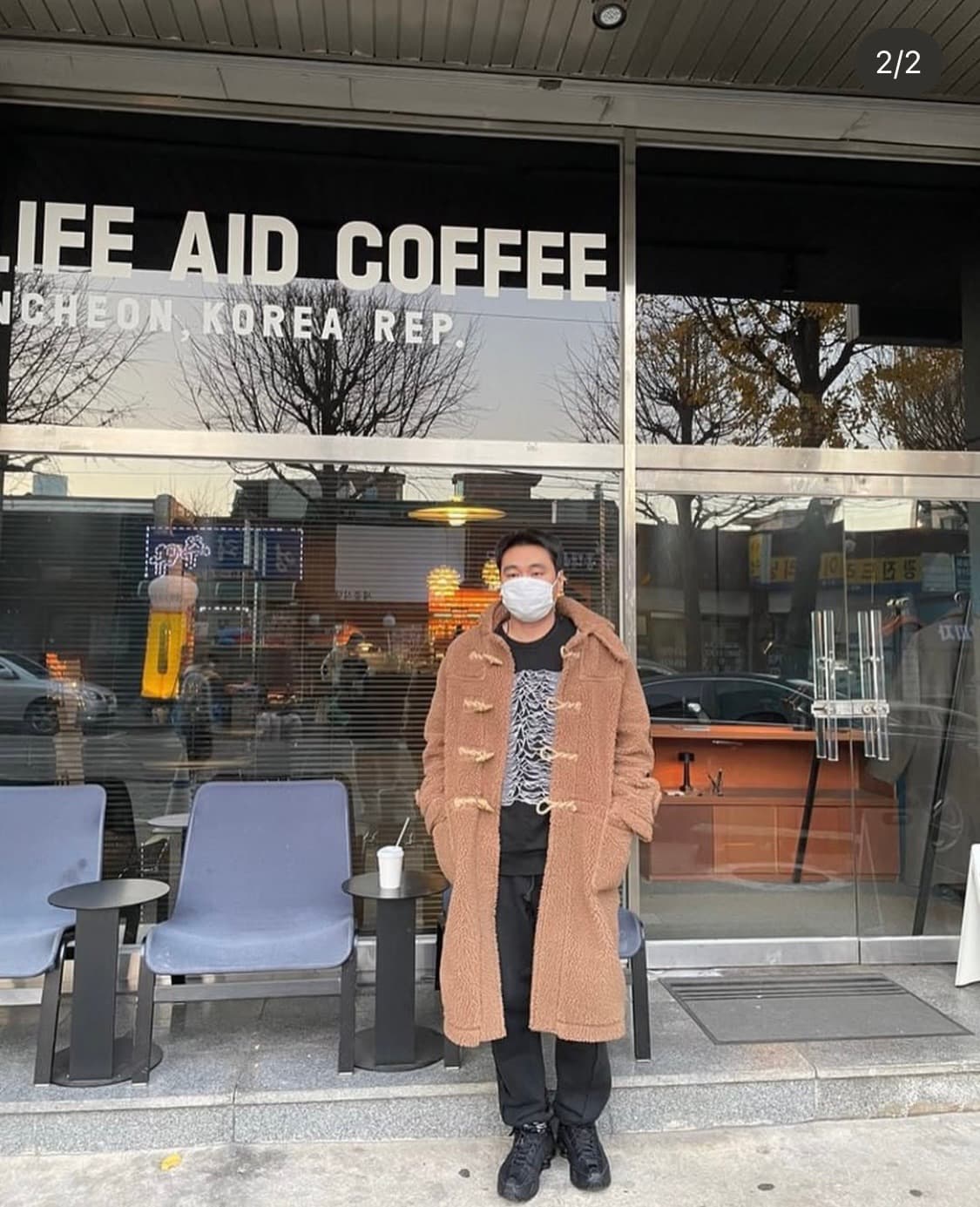 Bowwow 카멜 더플코트 L 사이즈 상품이미지1