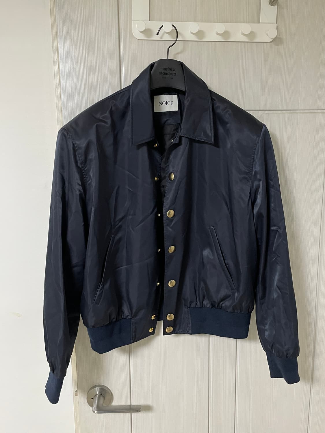 노이스 새틴 스타디움 자켓 상품이미지2