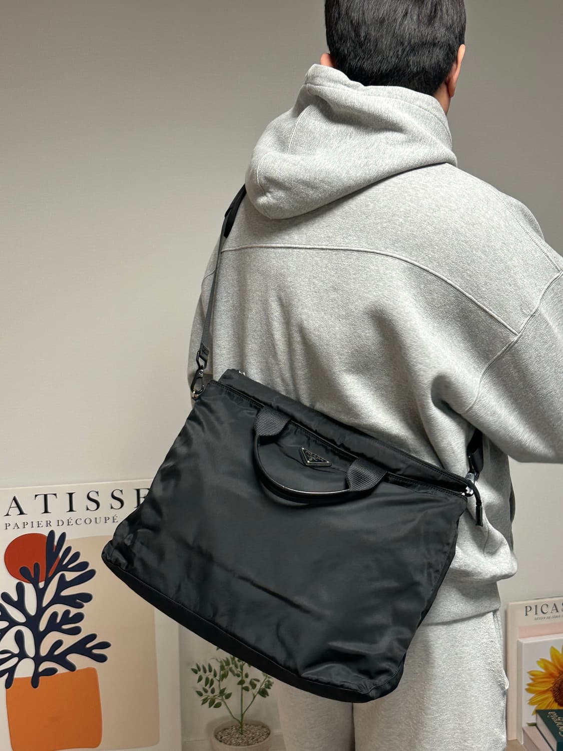 프라다 포코노 나일론 블랙 토트백 서류 가방 브리프케이스 상품이미지10