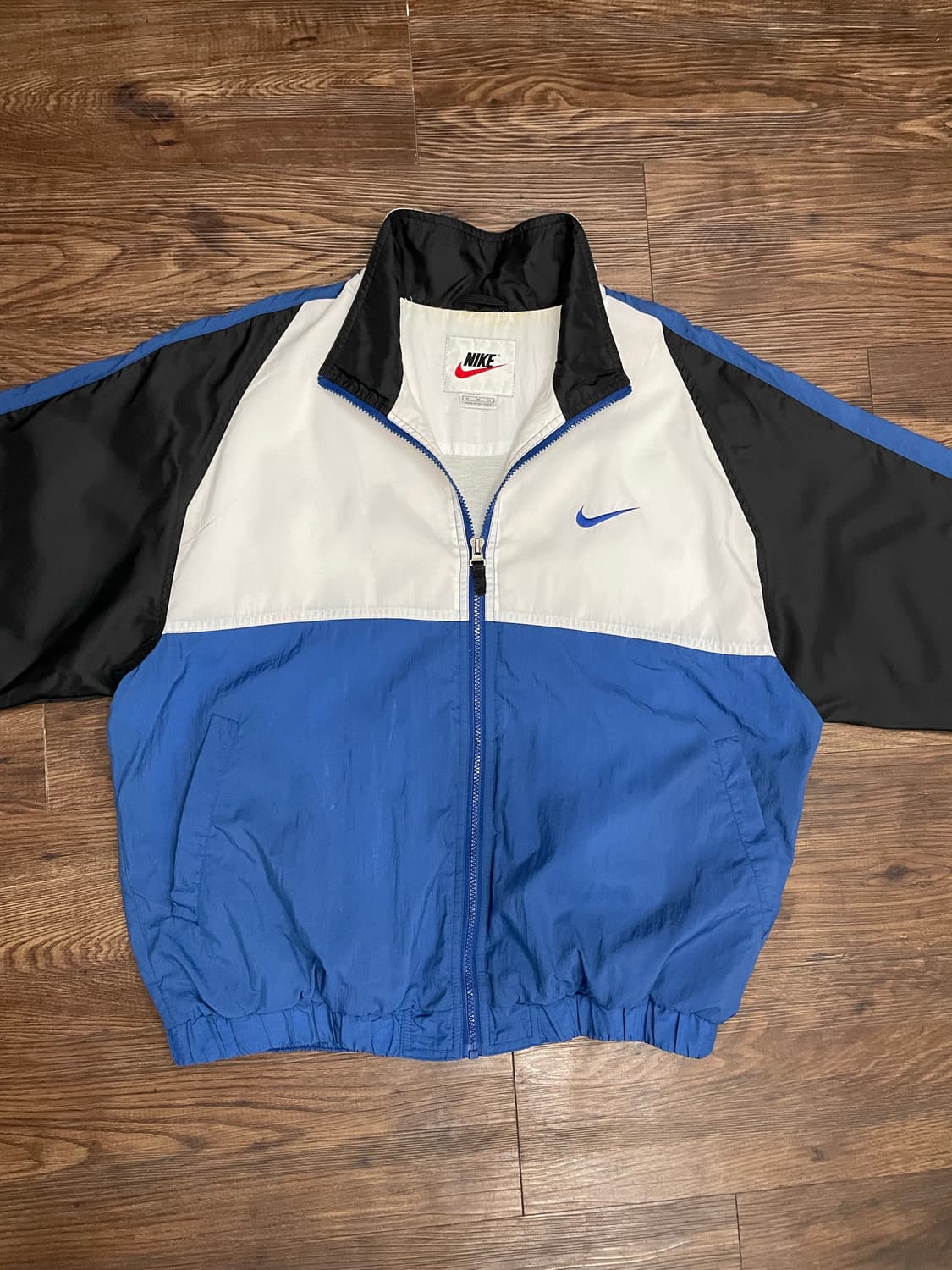 90s 나이키 희귀 올드스쿨 바람막이 멀티블루 상품이미지3
