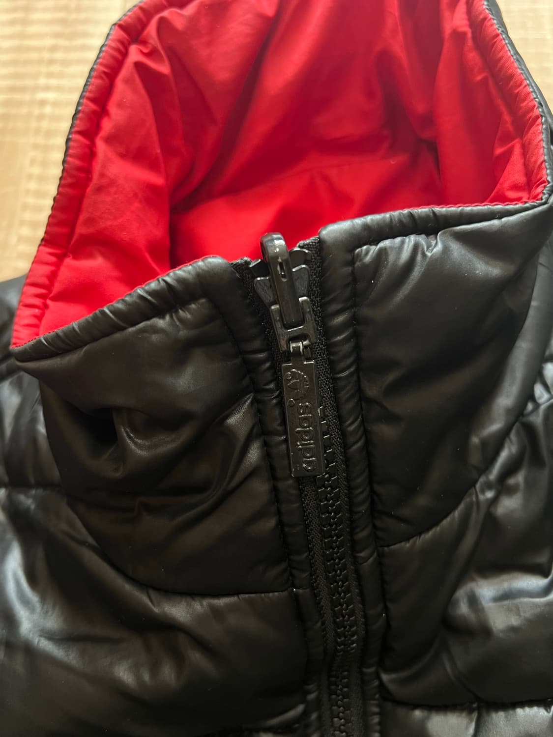 아디다스 ac밀란 리버시블 경량 패딩 자켓 100 검빨 상품이미지6