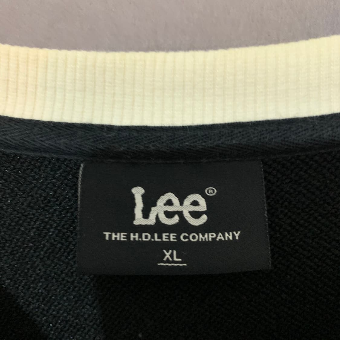 XL LEE 리 스몰 트위치 자수 캥거루 오버핏 포켓 맨투맨 상품이미지5