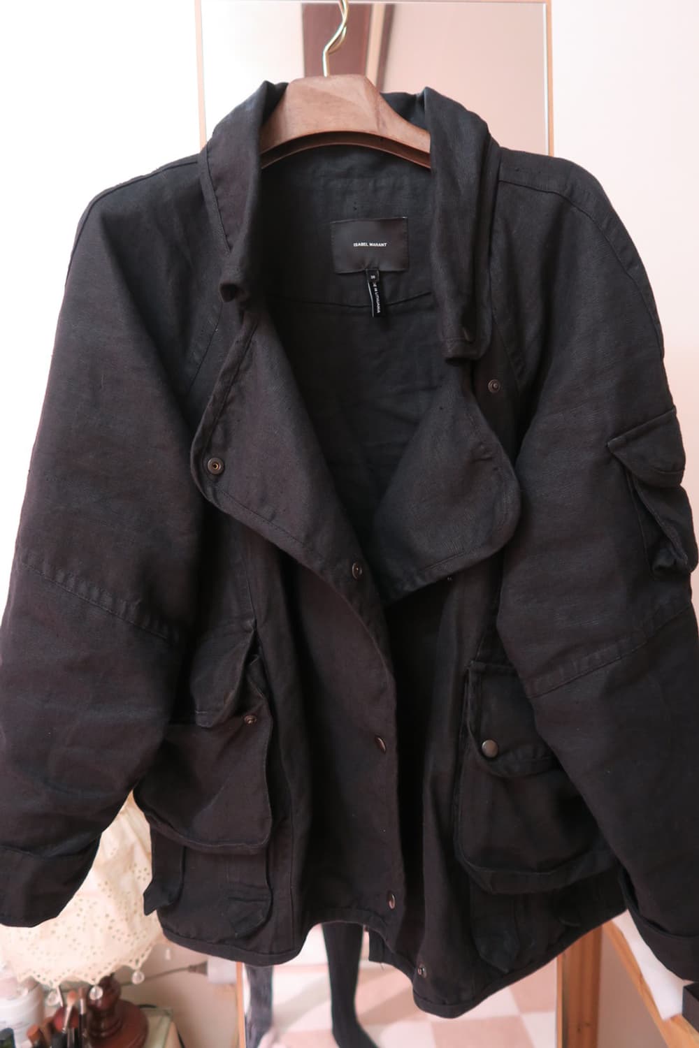 마랑 린넨 블랙 자켓 상품이미지6