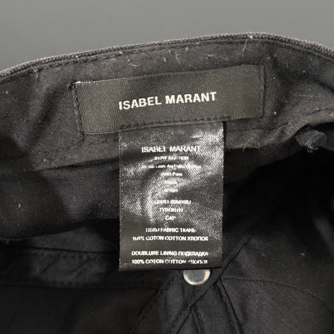 이자벨마랑 로고 볼캡 모자 상품이미지4