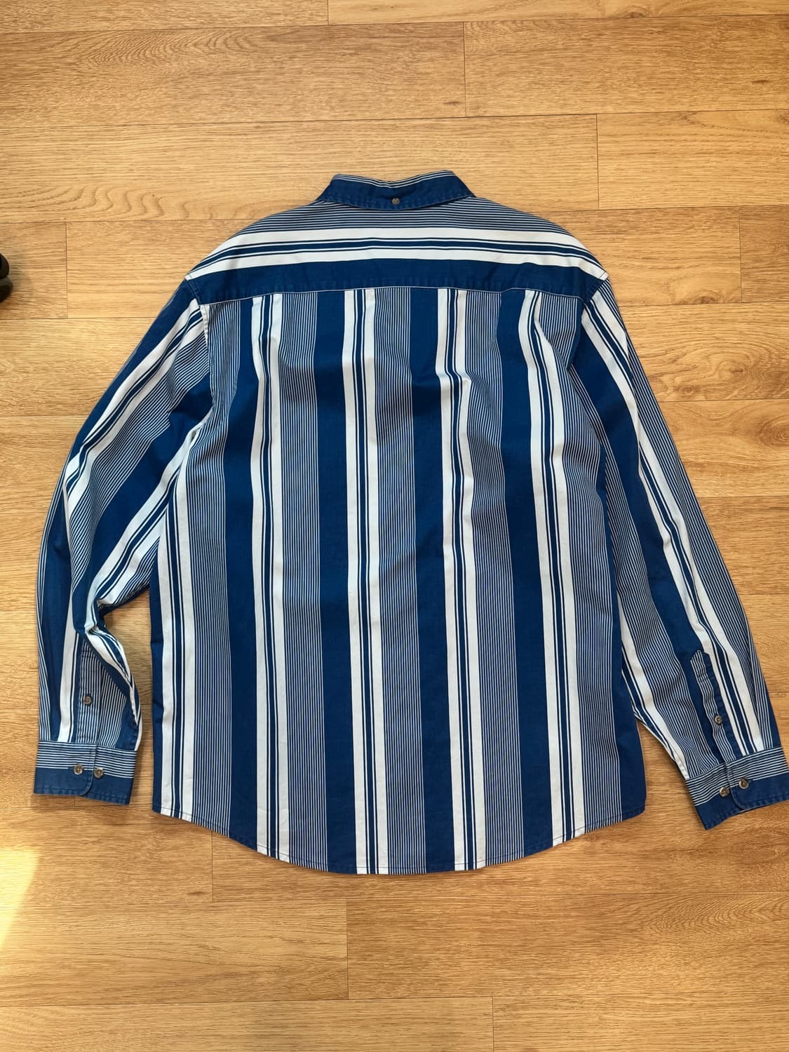 나이키 x 슈프림 코튼트윌셔츠 블루 스트라이프 상품이미지2