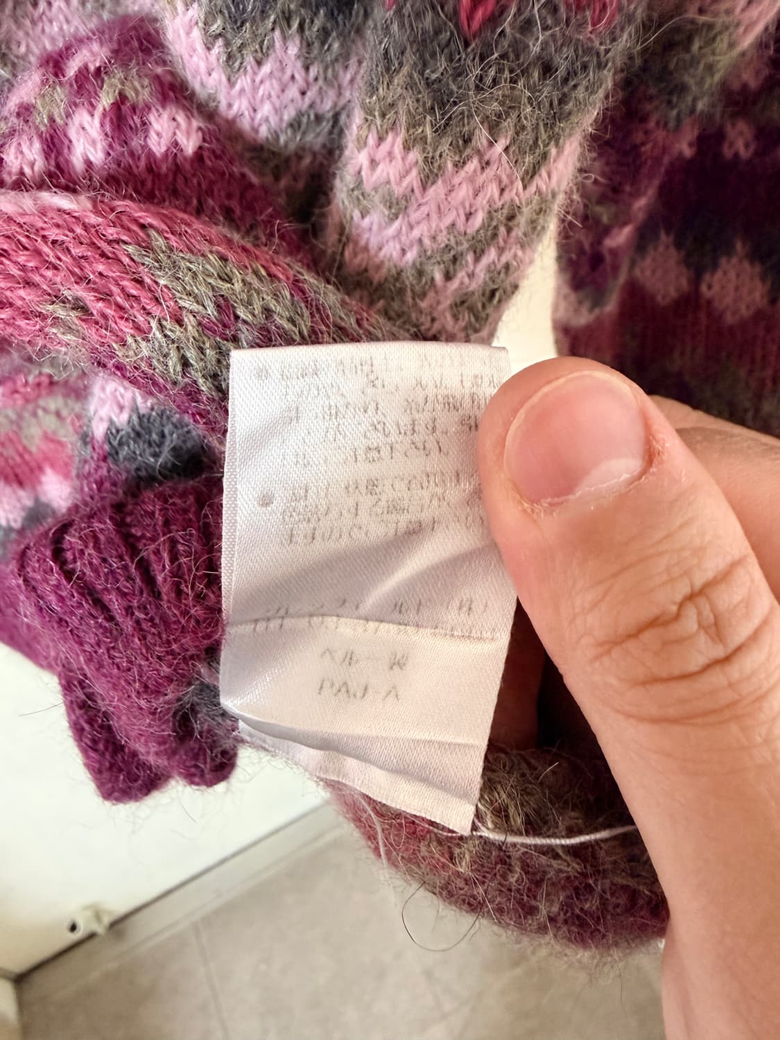 알파카 페어아일 가디건 상품이미지5