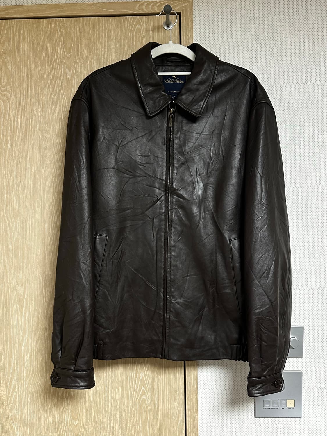 브룩스브라더스 램스킨 레더 자켓 L 상품이미지1