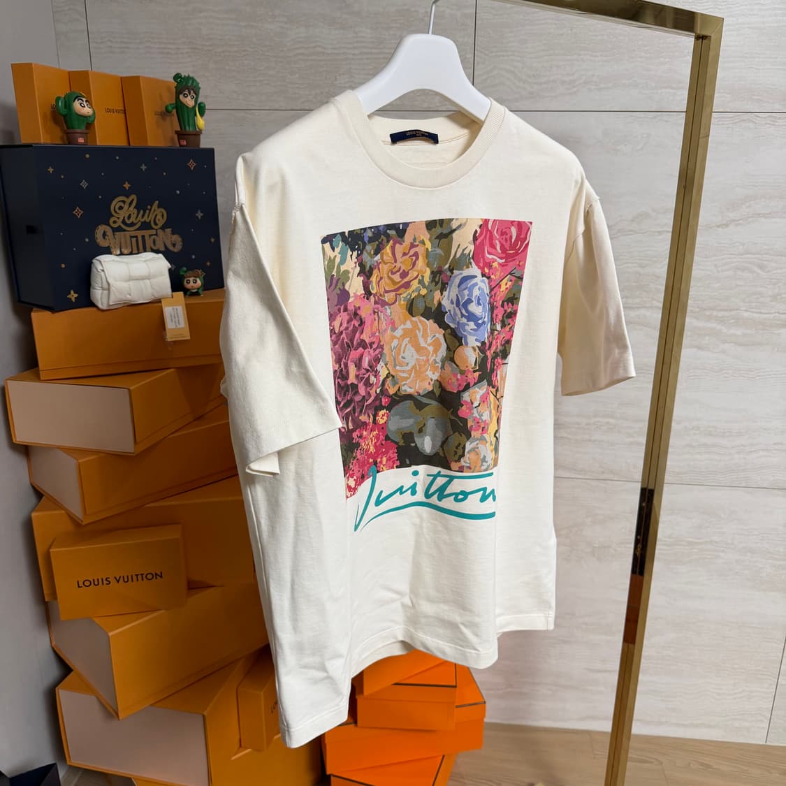 [XL사이즈]루이비통 플라워 태피스트리 반팔 티셔츠 상품이미지2