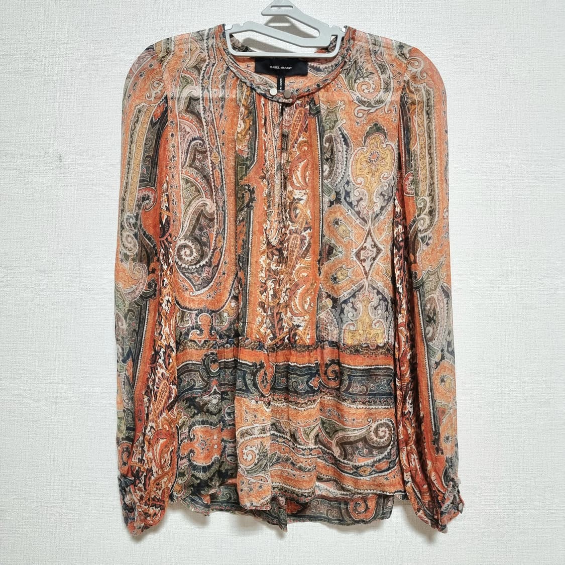 이자벨마랑 실크100% 시스루 블라우스 (55/표기36) 상태최상 상품이미지1