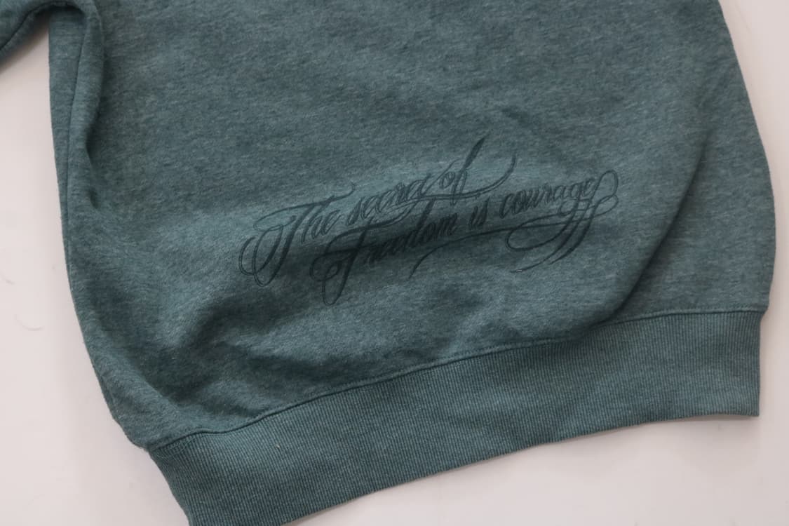 빈티지 네이티브 그래픽 멜란지 그린 스웻셔츠 상품이미지8