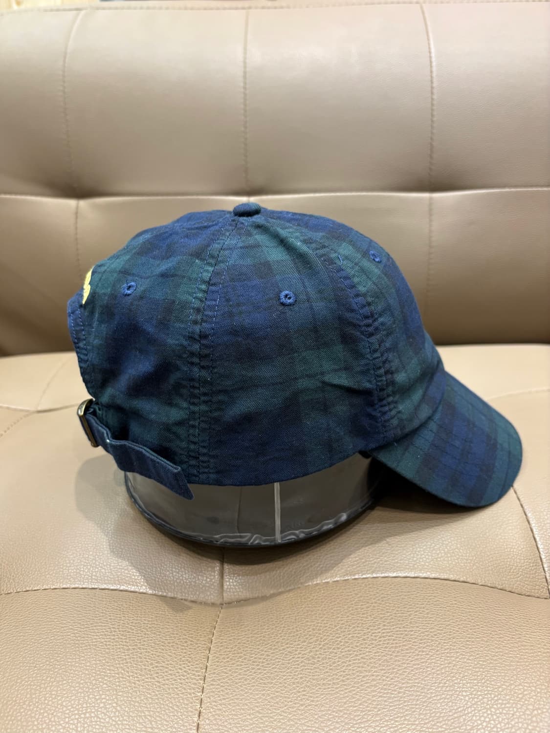 폴로 랄프로렌 체크 자수 볼캡 상품이미지3