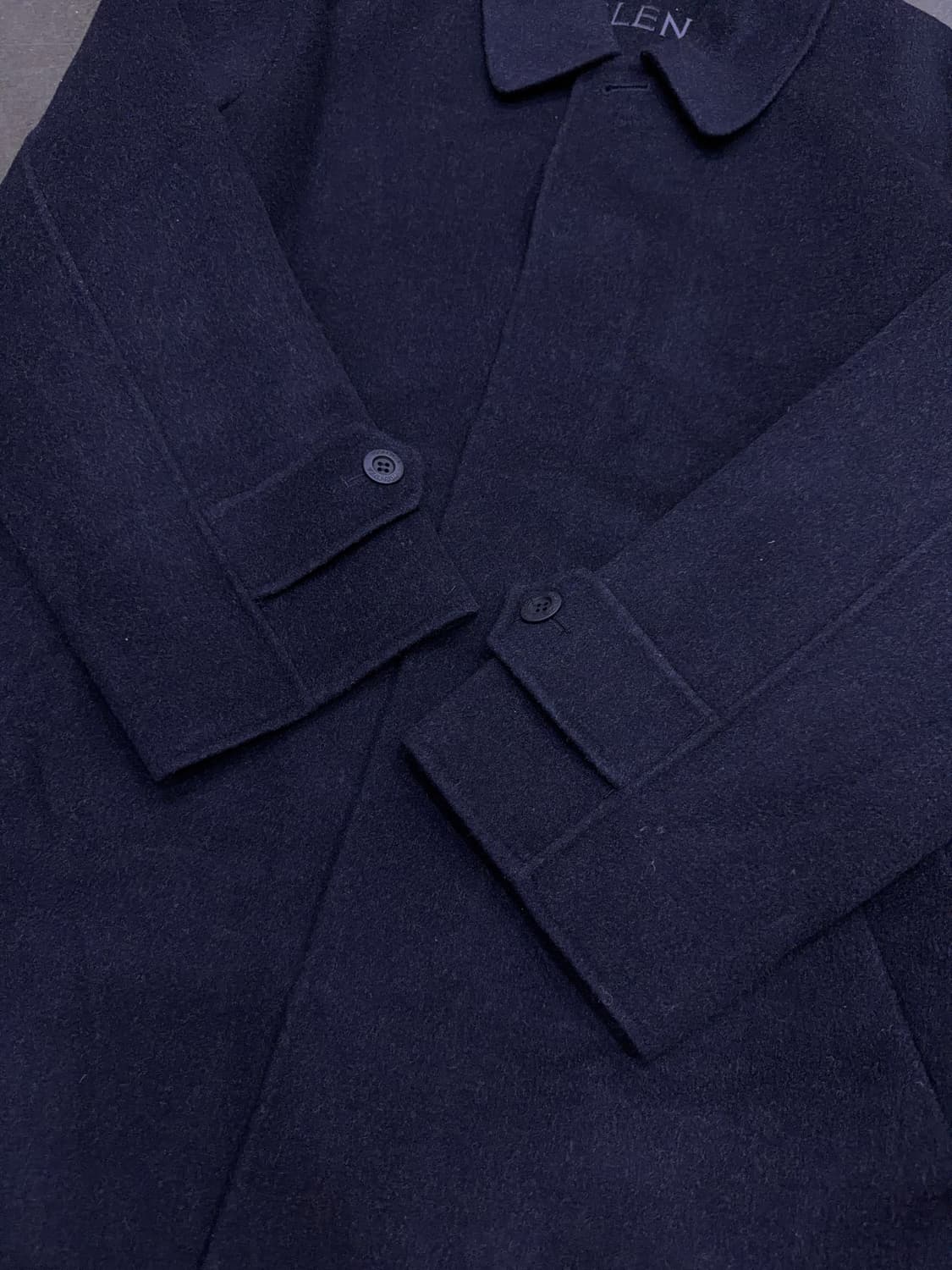 보스렌자 울 캐시미어 레이온 블렌디드 발마칸 롱코트 95 상품이미지5