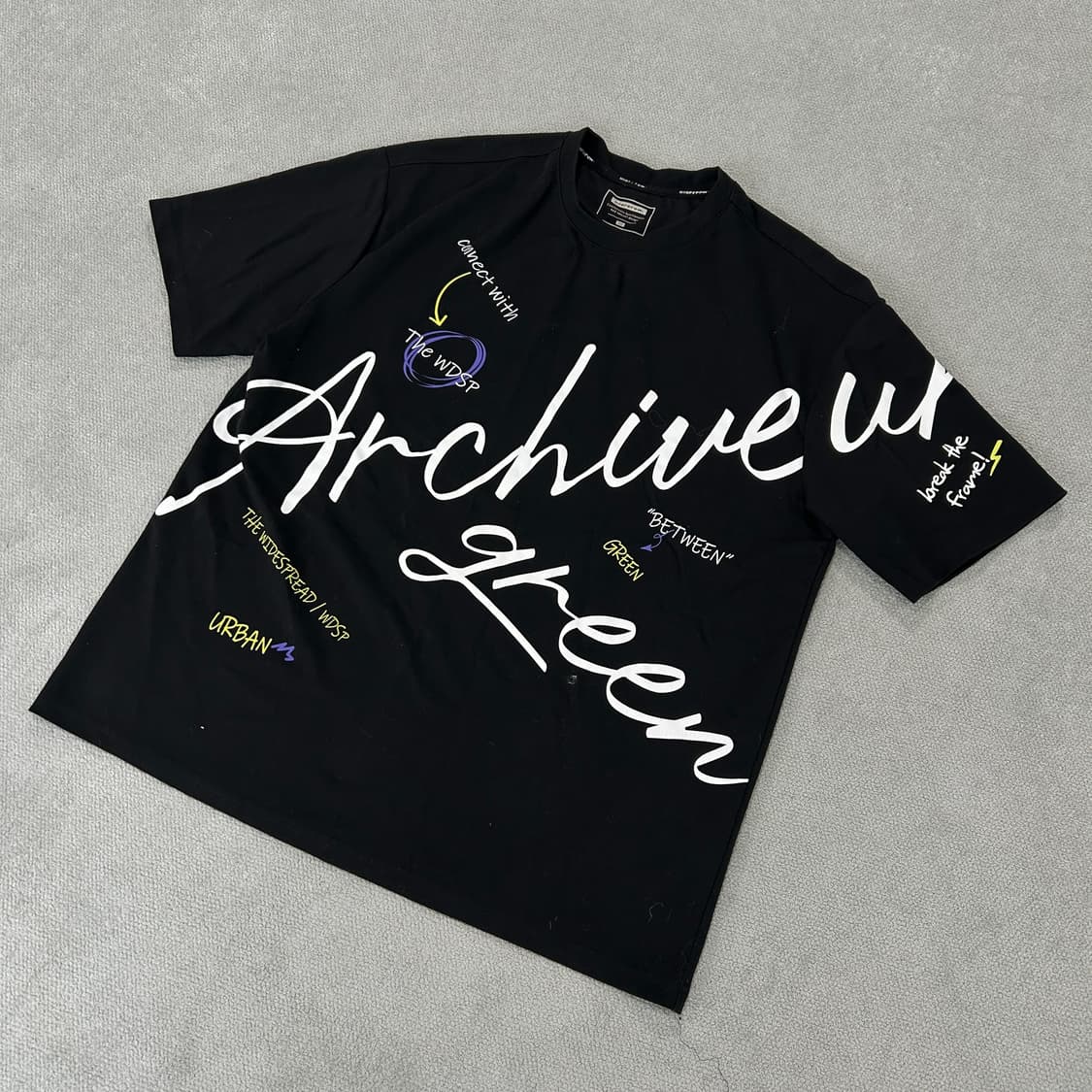 인터크류 블랙 반팔티  상품이미지1