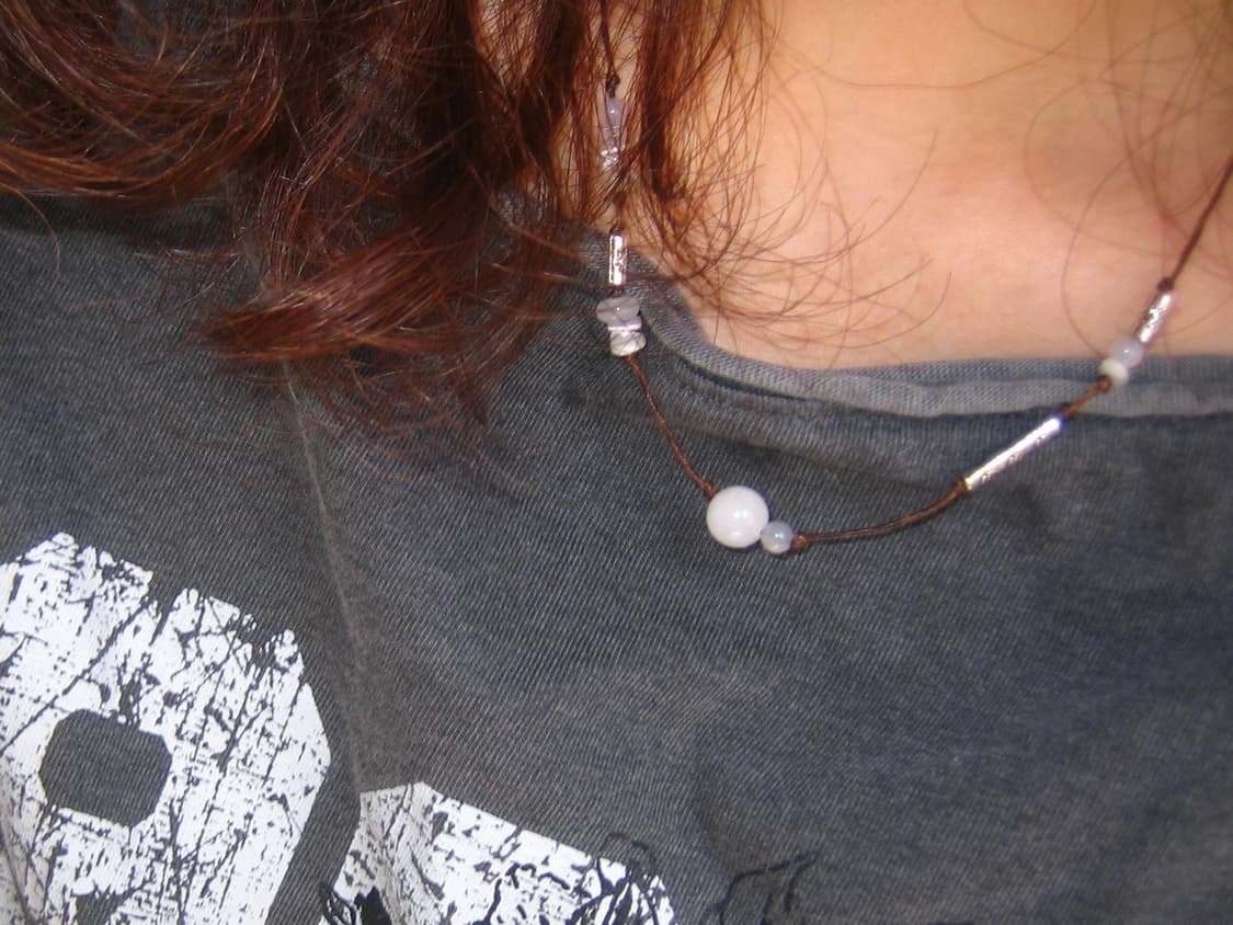 clear white silver-cross necklace 목걸이 상품이미지5