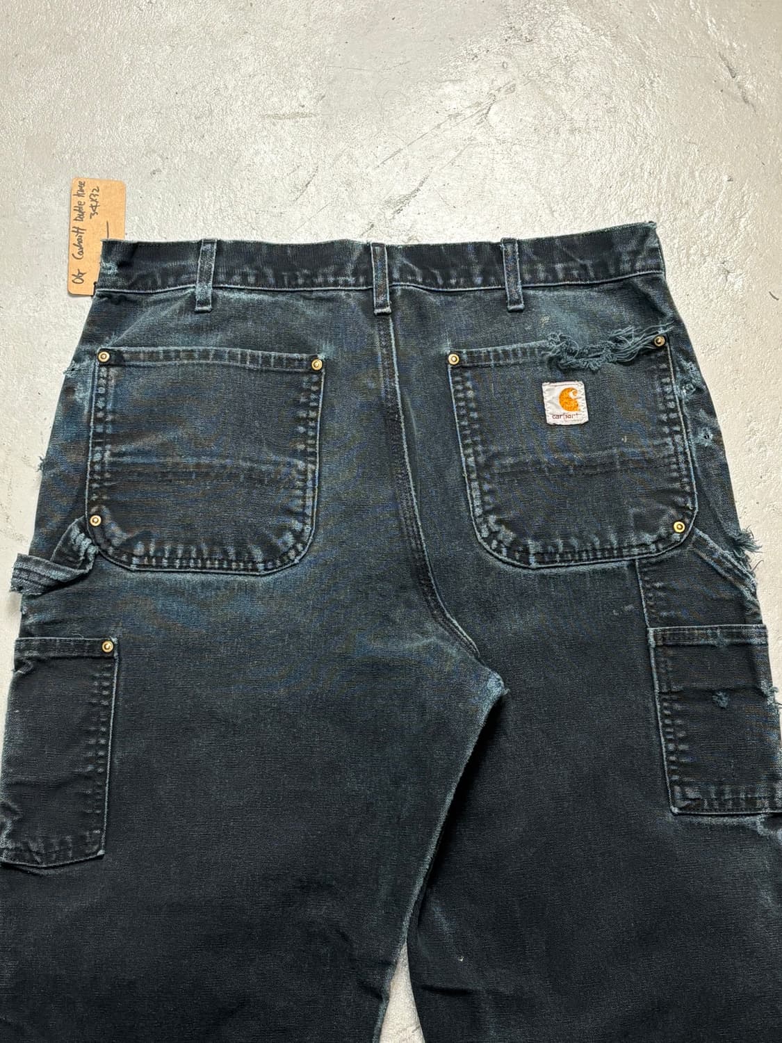 OG USA Made 칼하트 B01 더블니 블랙 칼하트 썩블니 카펜터 상품이미지6