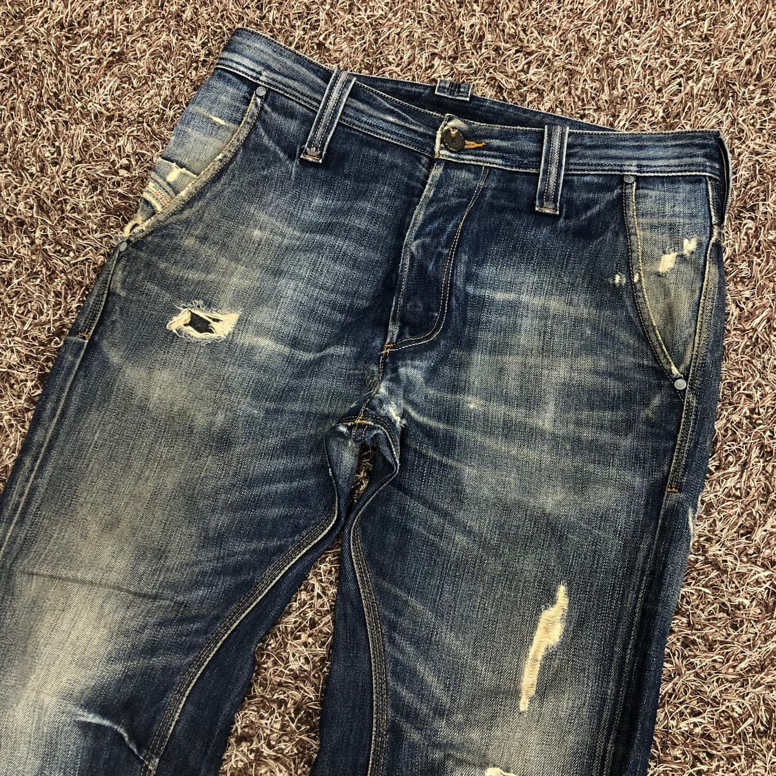 디젤 X 아디다스 워싱 디스 데님팬츠 상품이미지5