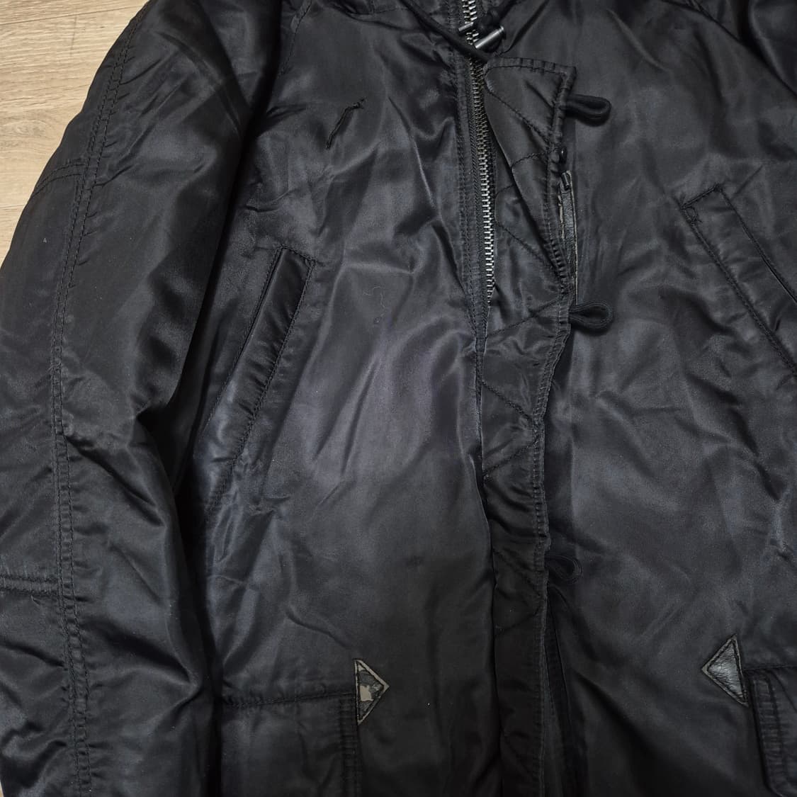 스튜디오 톰보이 덕다운 라쿤퍼 후드 N3B 야상 롱패딩 80-90-160 상품이미지5