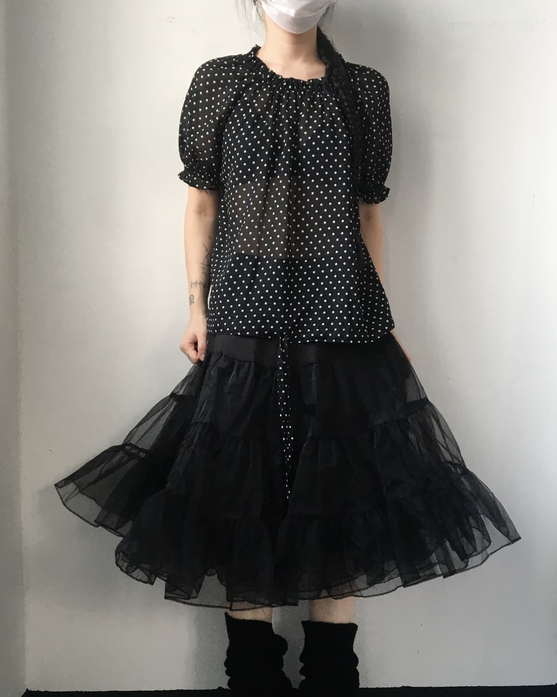 Dot pattern blouse 상품이미지5