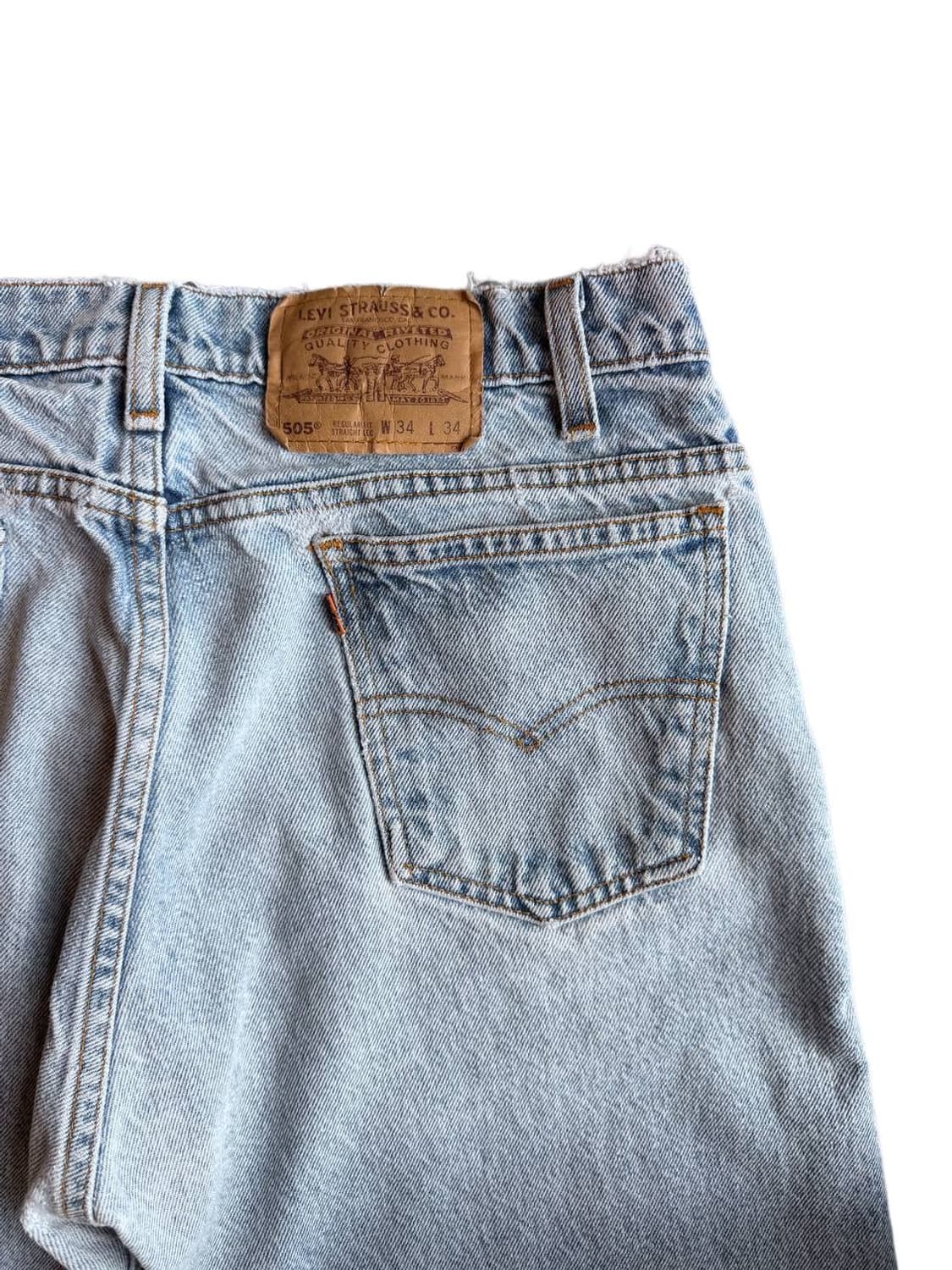 90s Levis orange tab 505 indigo jeans(31 상품이미지4