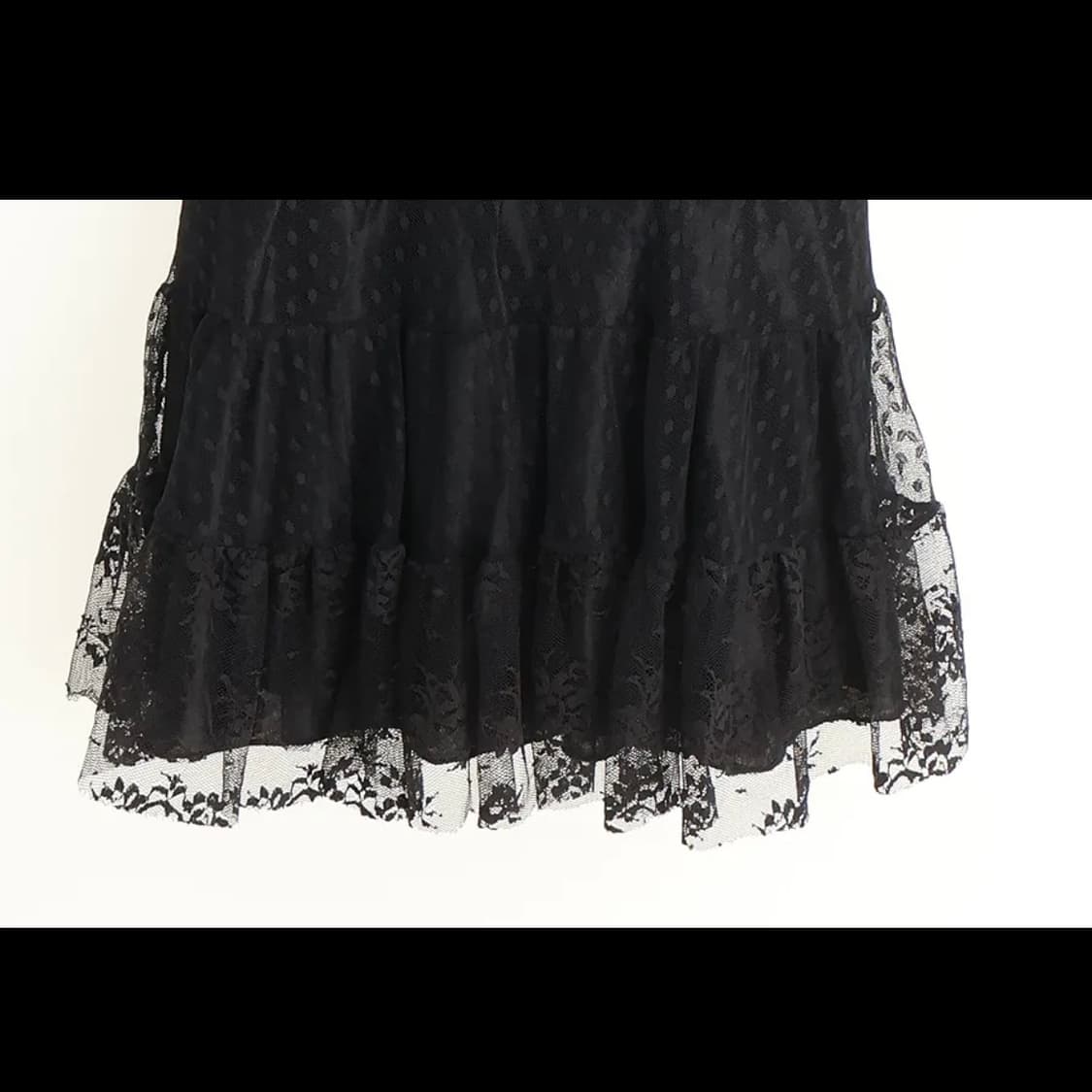 빈티지 블랙 미니 원피스 상품이미지3