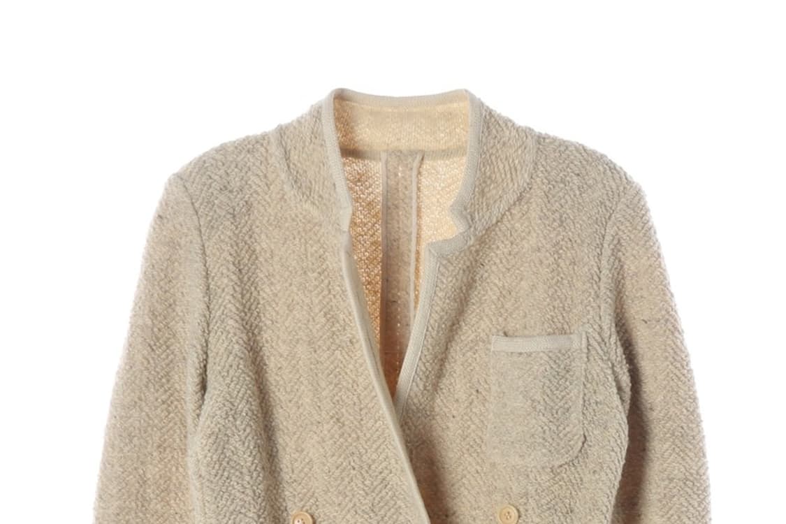 LANEROSSI 이탈리아 울 블렌드 헤링본 더블 자켓 42 상품이미지3