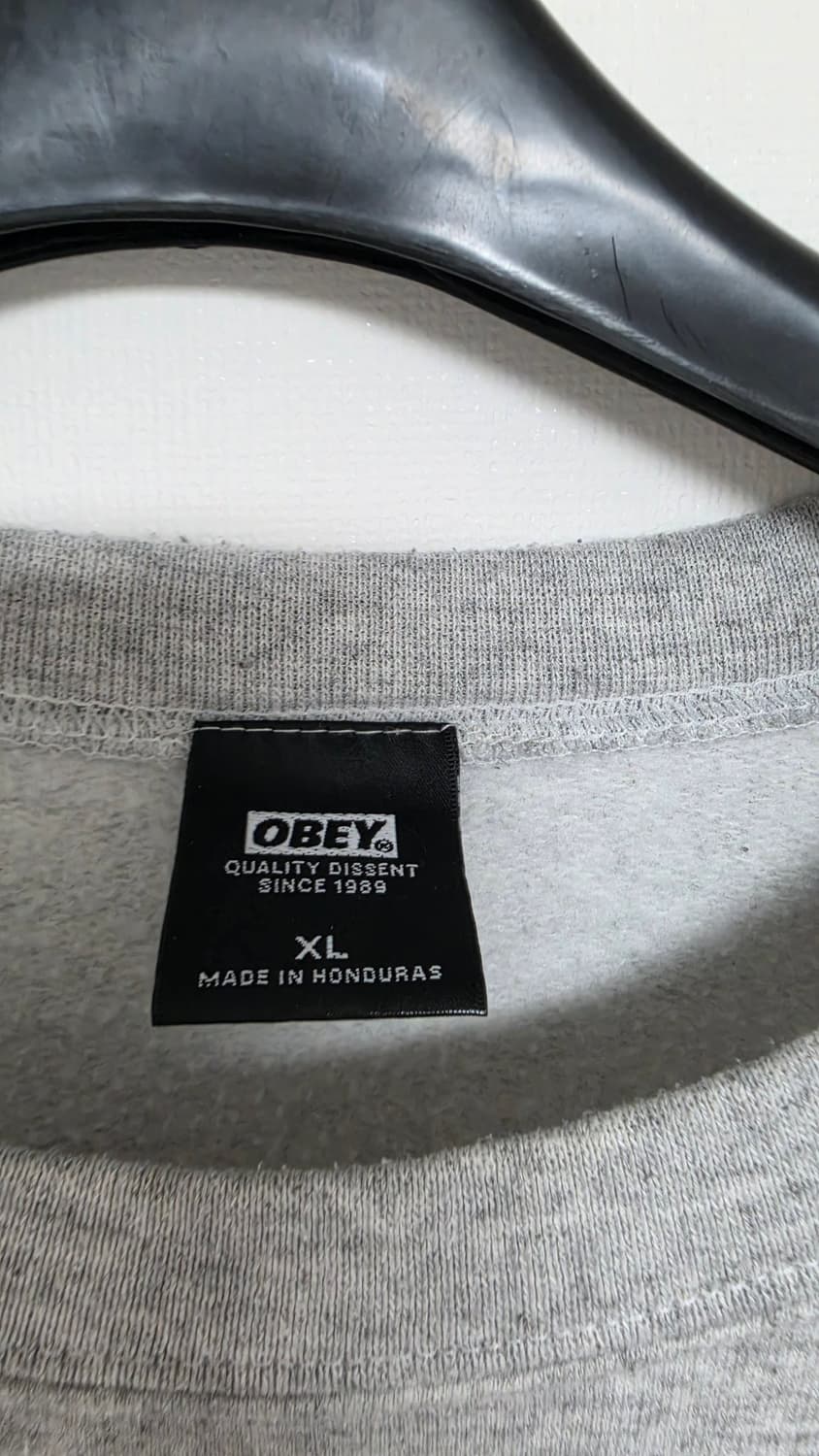 OBEY 아이콘 페이스 맨투맨 오트밀 그레이 XL 상품이미지5