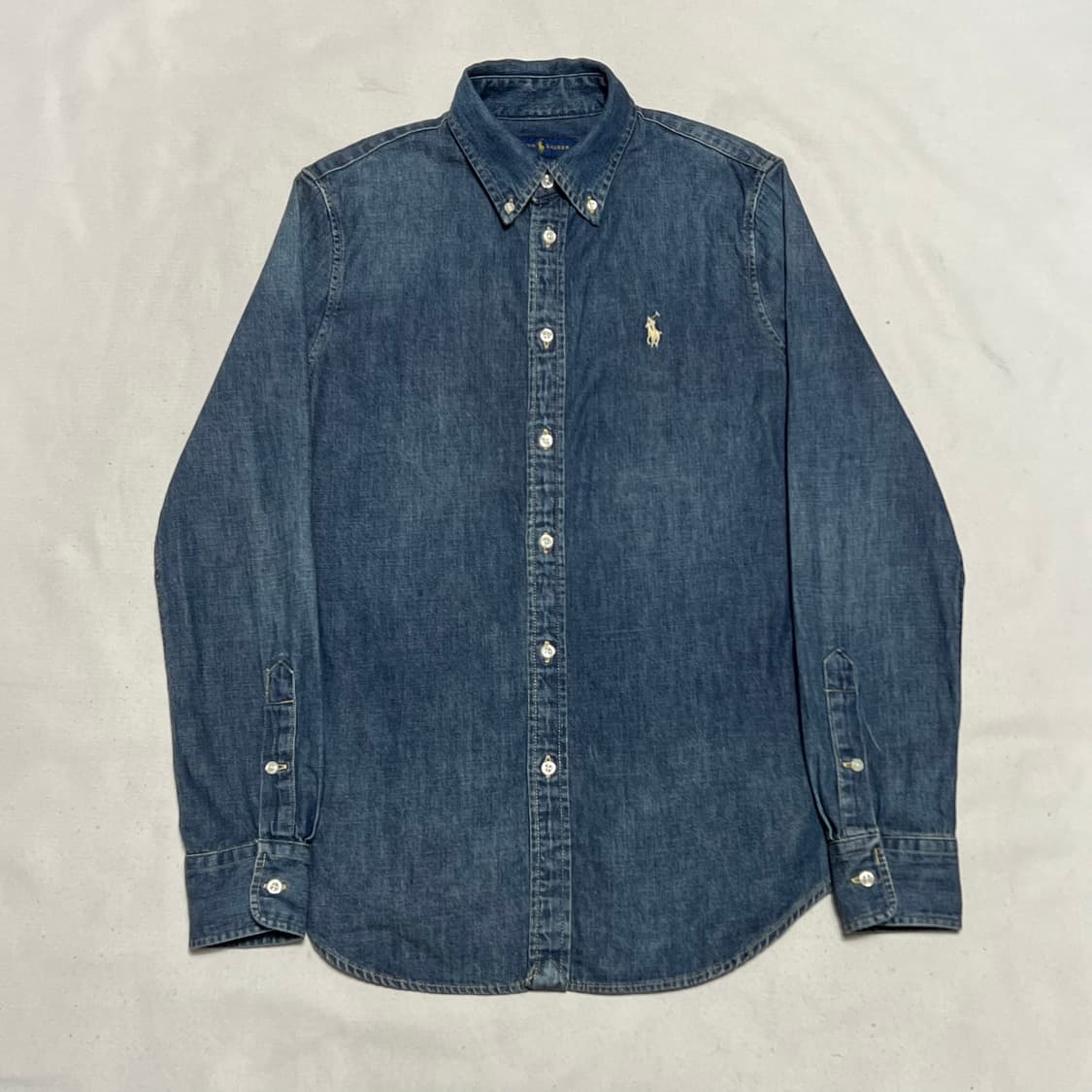 S 폴로랄프로렌 여성용 커스텀 핏 데님 셔츠 상품이미지2