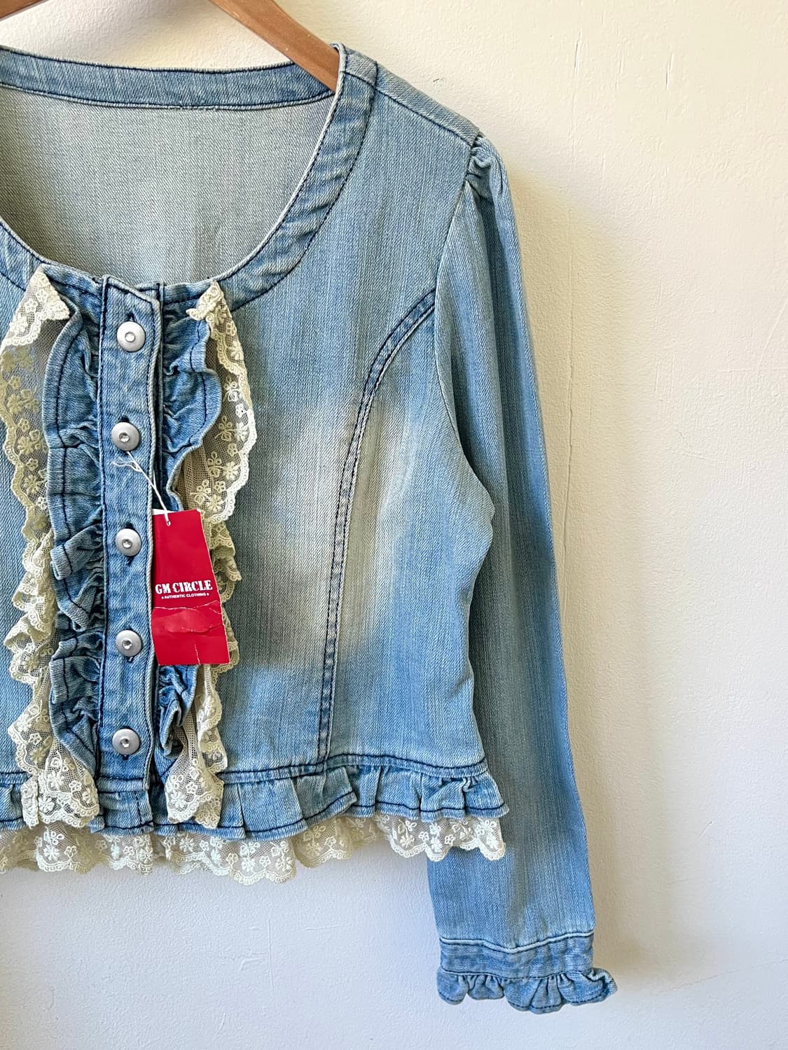 GM CIRCLE 프릴 데님 자켓 상품이미지2